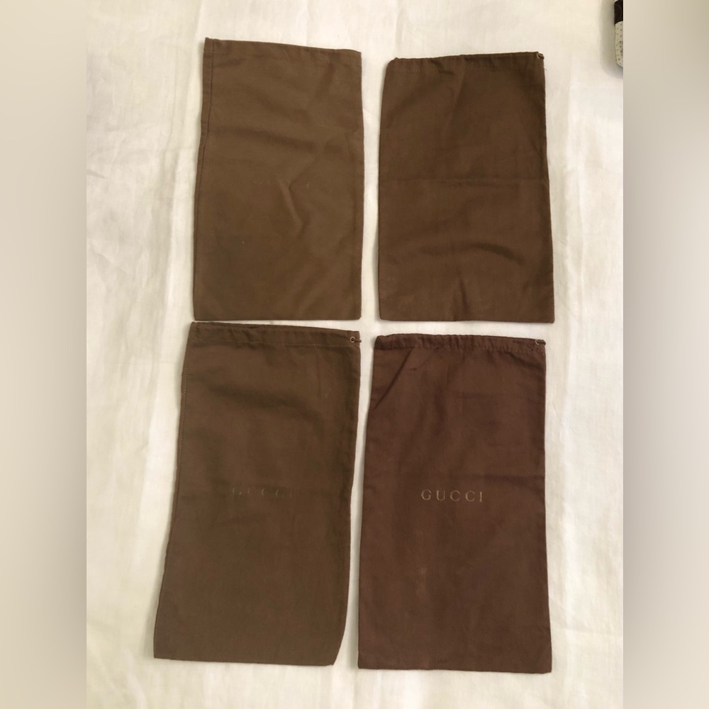 4 Gucci Shoe Wallet Dust Bags